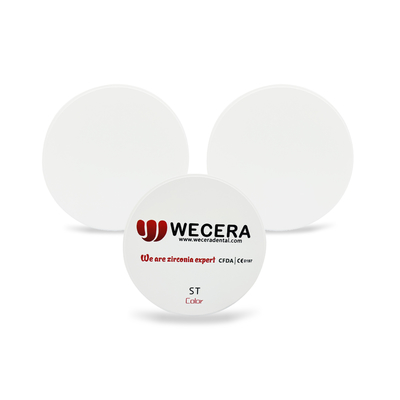 1100Mpa Dental Zirconium Oxide Ceramic Blank Milling Disc D2 98*14mm