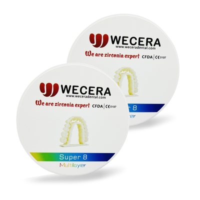 Multilayer Preshaded Zirconia Blocks Compatible With CAD/CAM System Sintering 1350-1450C