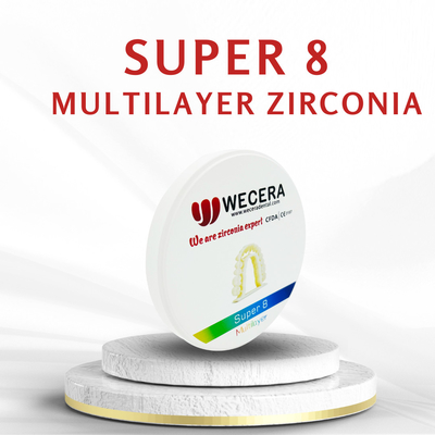 Multilayer Preshaded Zirconium Dental Blank Block Compatible with CAD/CAM System