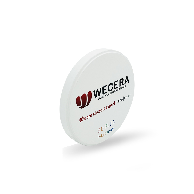 57% Translucent Yttria Stabilized Zirconium Preshaded Multilayer A1 98*18mm