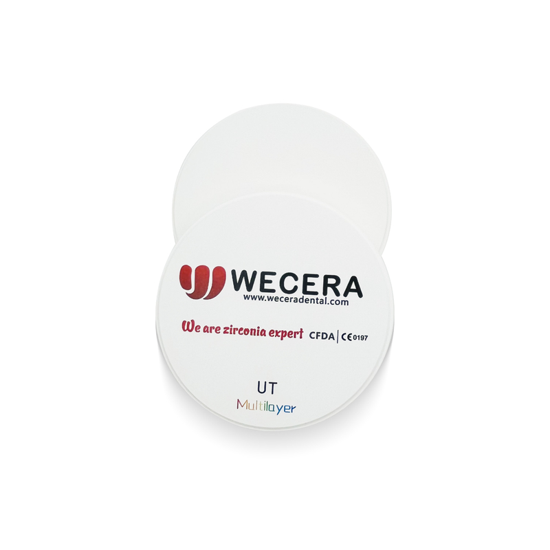 A1 A2 A3 Multilayer Ultra Translucent Zirconia Disc Dental Roland VHF Imes Icore