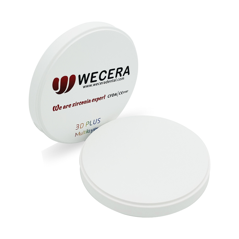 Multi Layer 57% Translucency Zirconia Disc For Roland/VHF/Imes-Icore