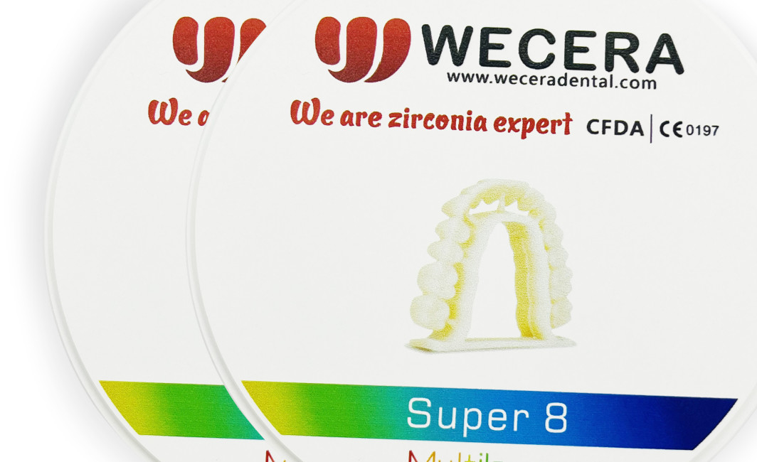 1200 Mpa Zirconia Dental Block 3D Pro Multilayer Zirconia Block