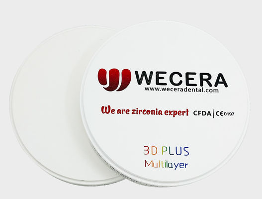 Disco multicouche dentaire Excelente de zircone du laboratoire 3D du DAO FAO pliant MPA 1050